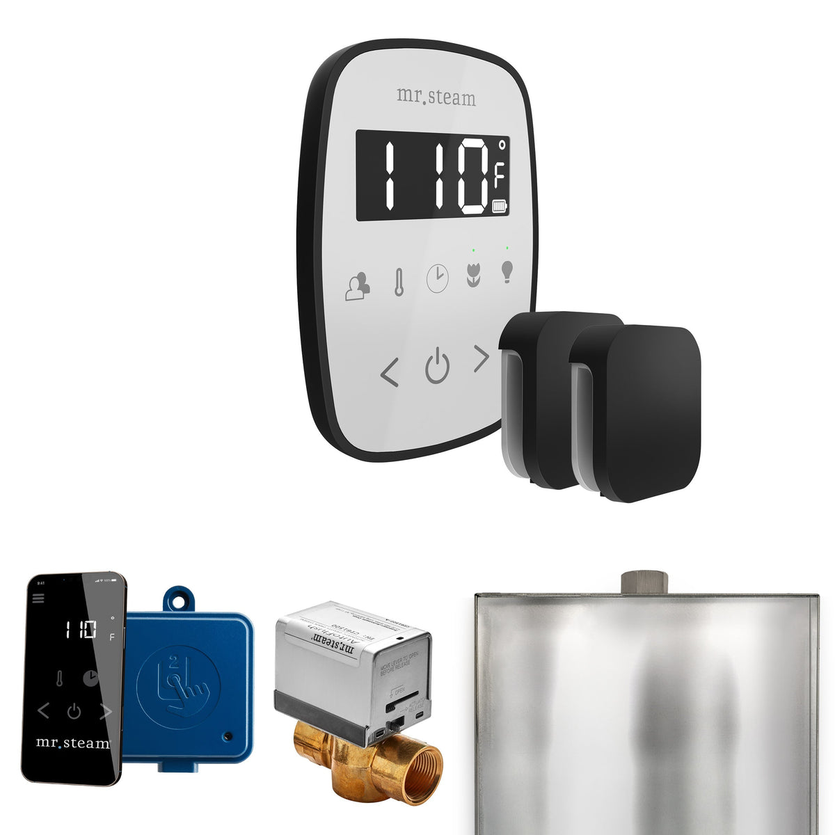 Mr. Steam ButlerFlex Max Steam Shower Control Package with TempoFlex Control and Steamhead
