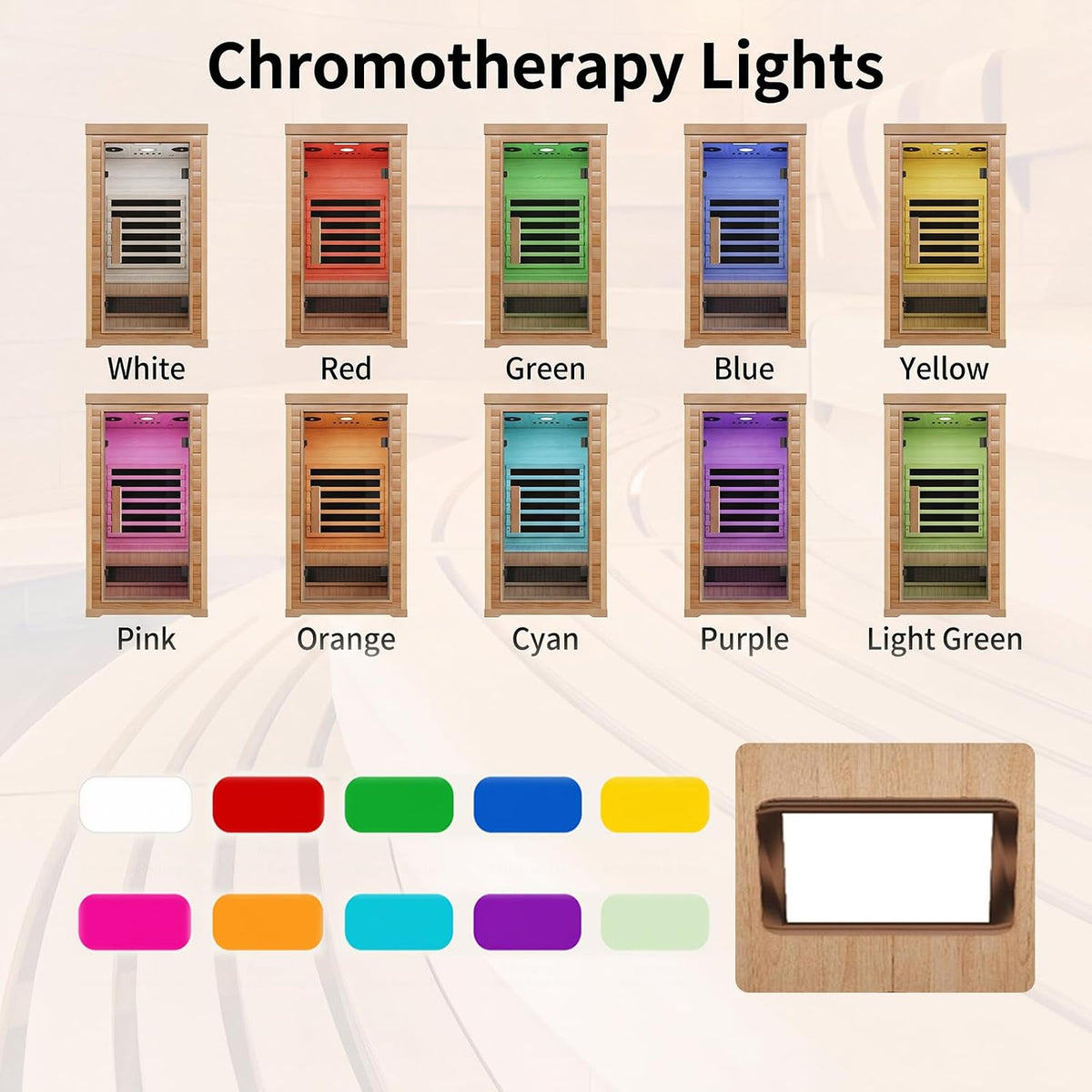 1 Person Full Spectrum Infrared Sauna, Home Sauna