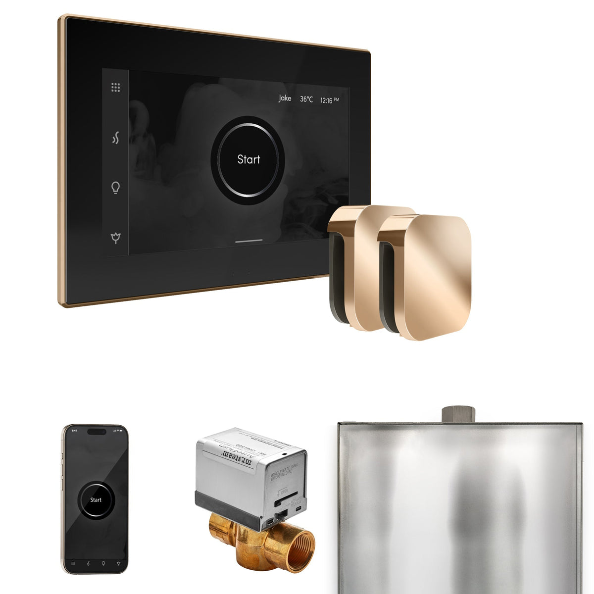 Mr. Steam XButler Max Steam Shower Control Package with iSteamX Control and Steamhead