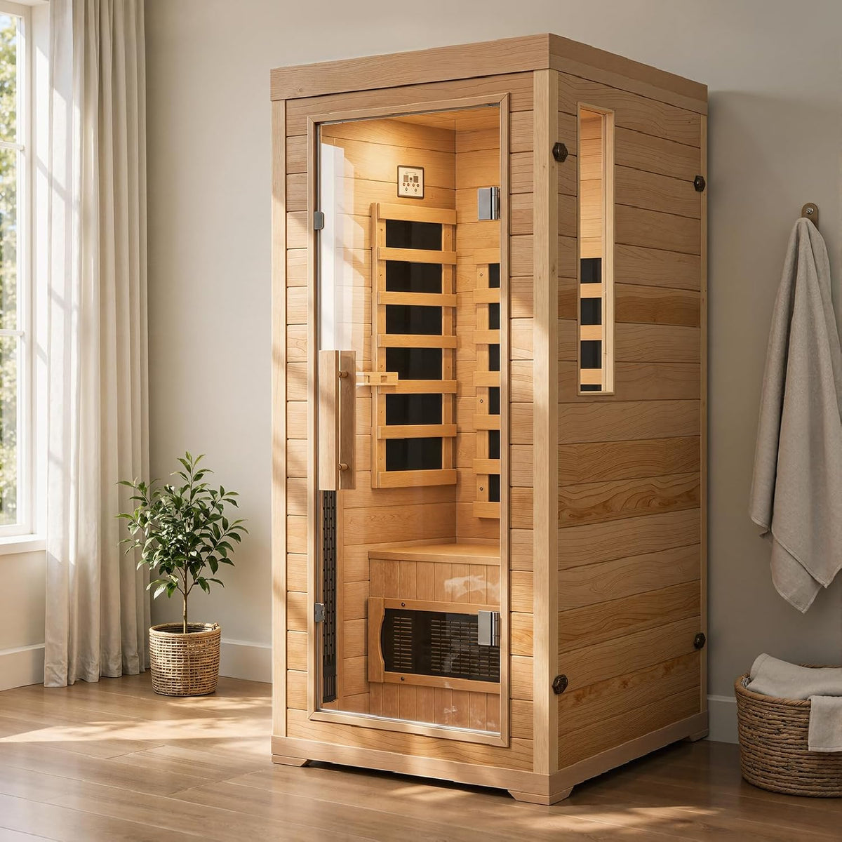 1 Person Full Spectrum Infrared Sauna, Home Sauna