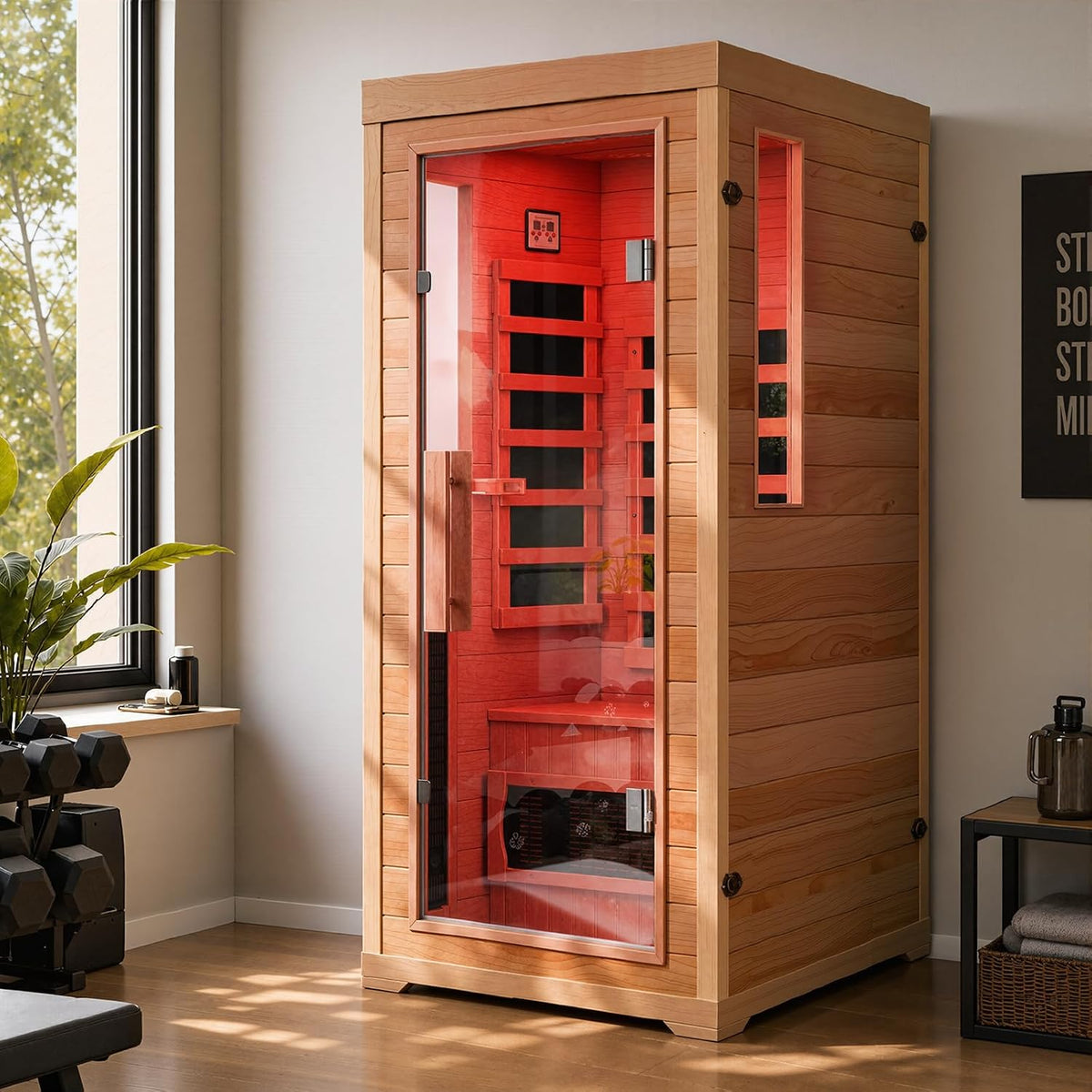 1 Person Full Spectrum Infrared Sauna, Home Sauna